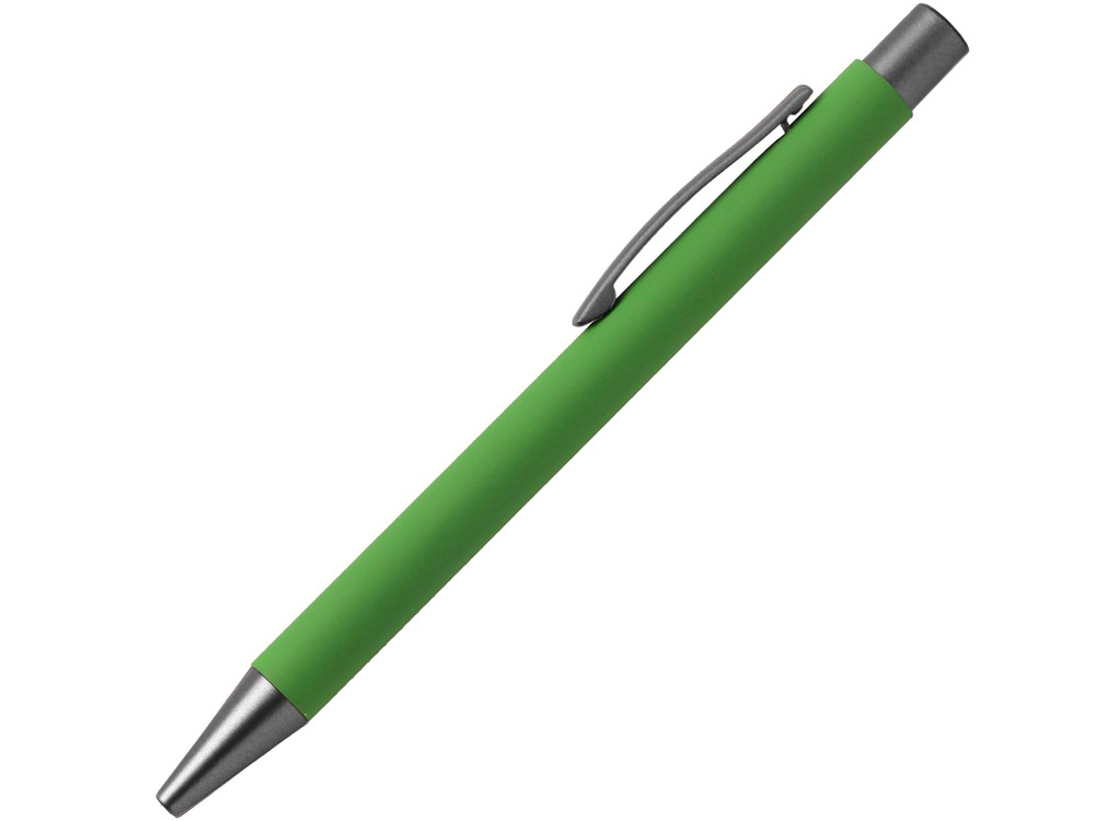 Ручка металлическая шариковая FAMILY MARSEL, soft touch (Зелёный)-0