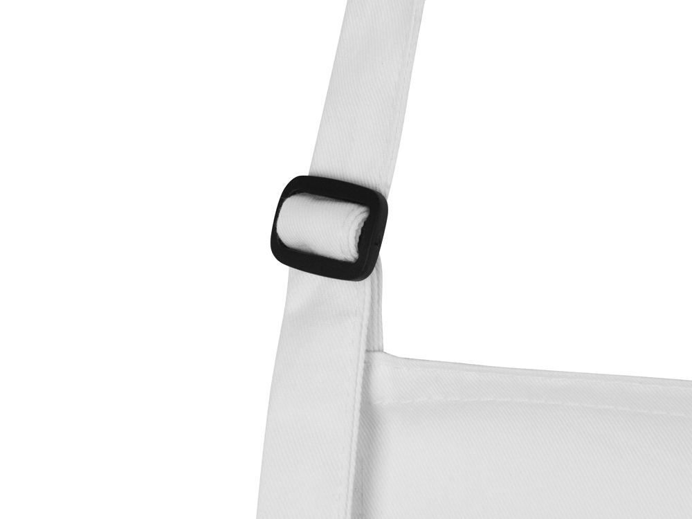 Хлопковый фартук 180gsm, белый-4