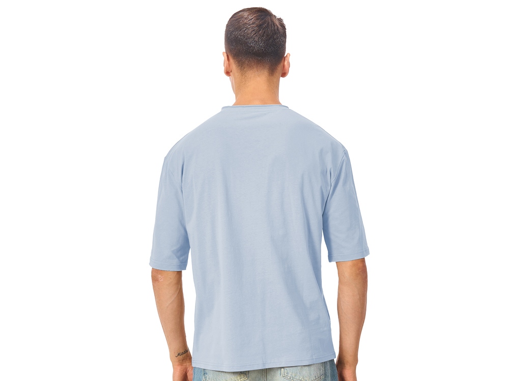 Футболка оверсайз Liyon унисекс, небесно-голубой-4