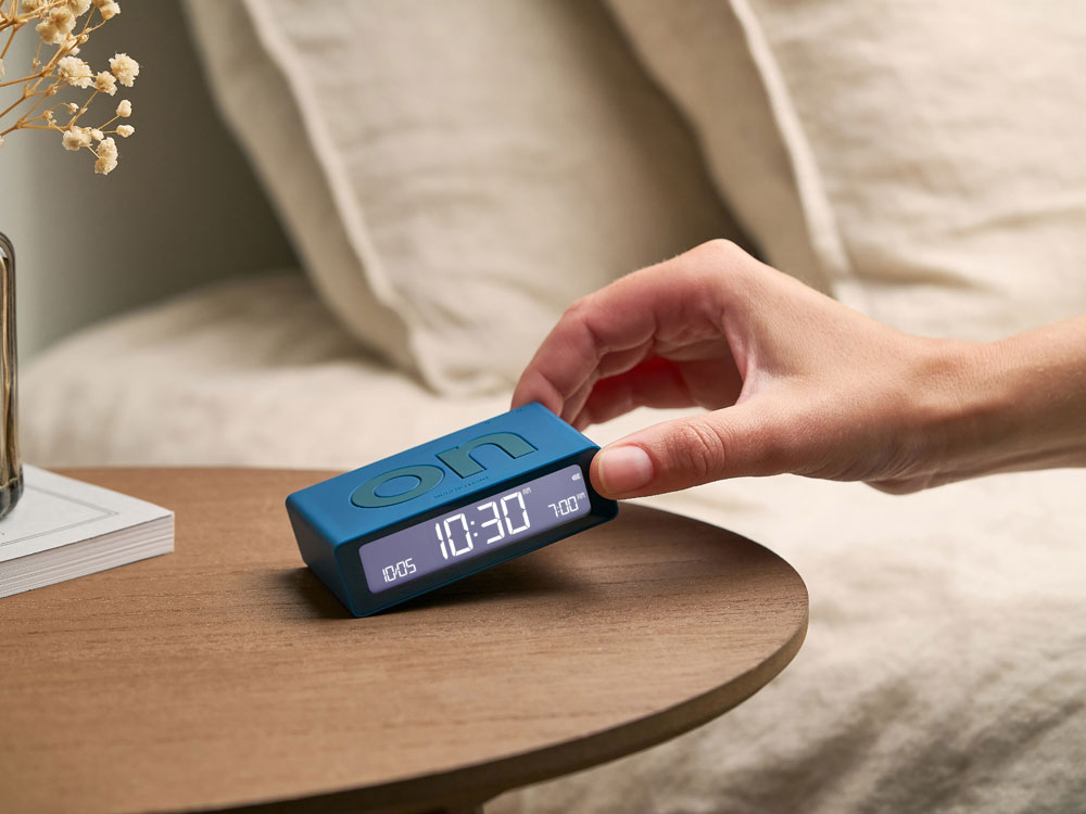 Часы настольные Flip Mini, темно-бирюзовый-7