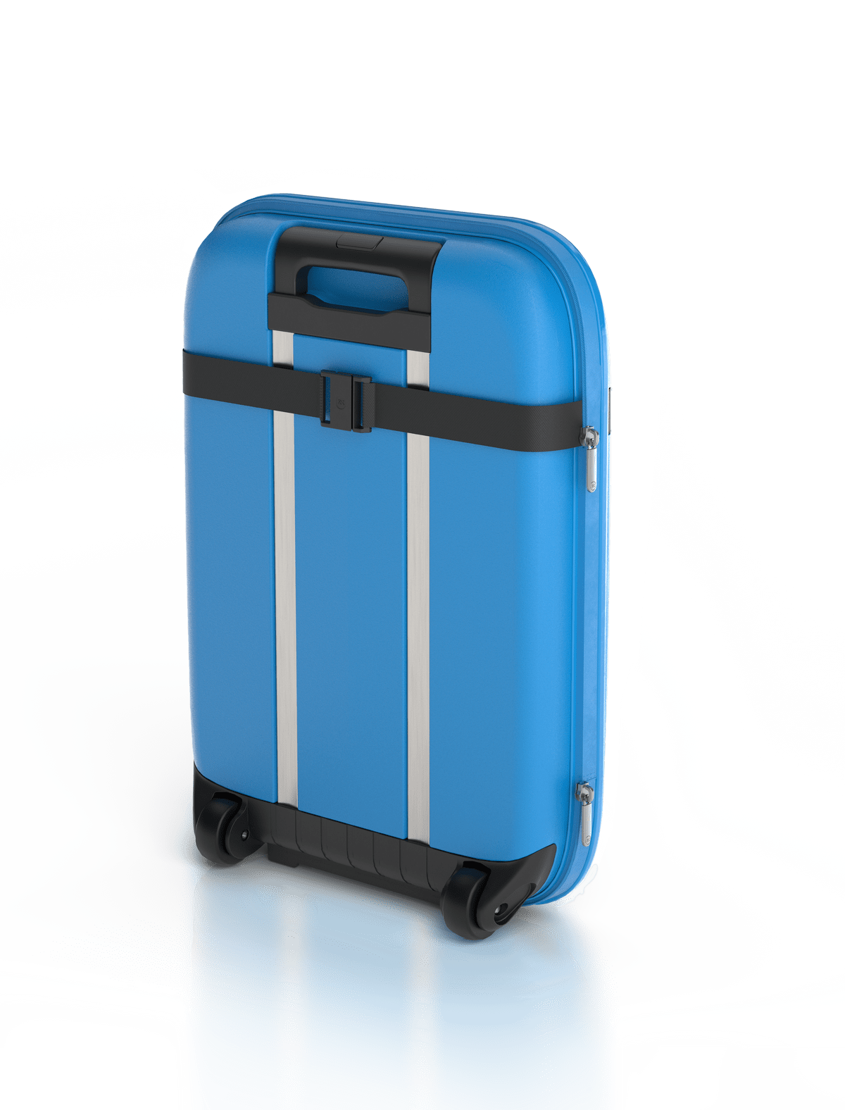 Чемодан складной Rollink Aura 55x40x20 см, 2 колеса, синий-10