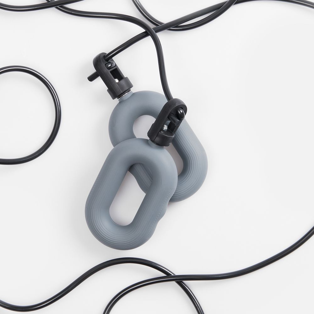 Мультифункциональная скакалка с эспандером Multi McFly, серая-2