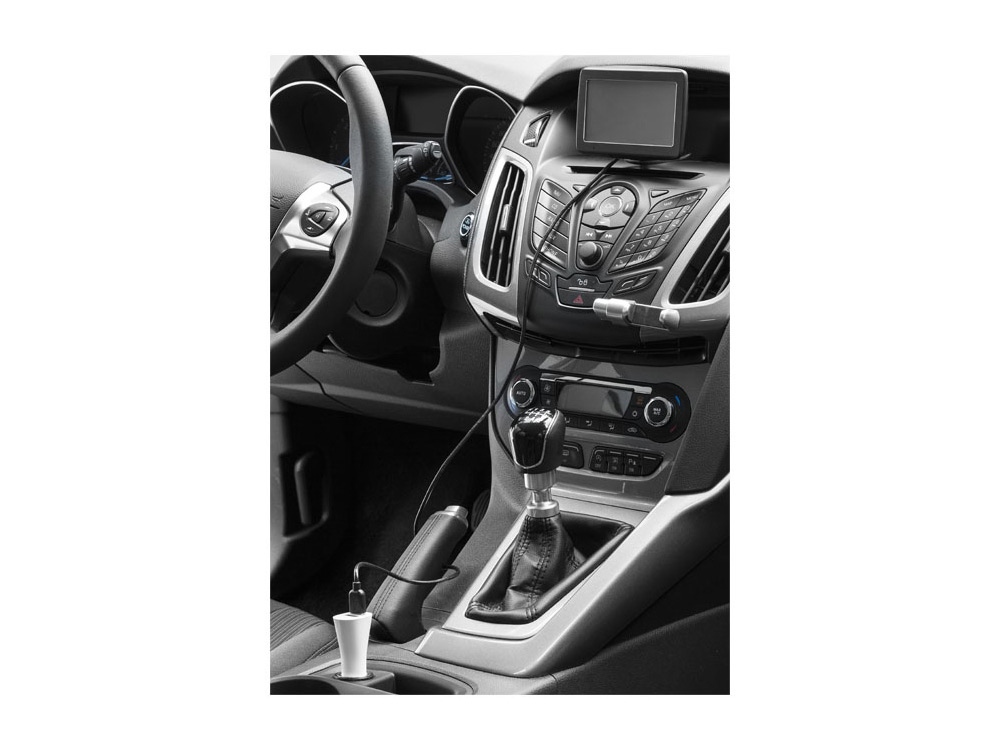 Адаптер автомобильный Split, белый-2