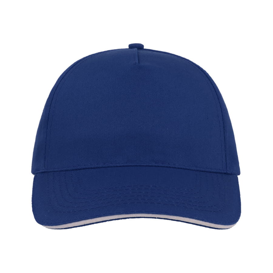 Бейсболка START FIVE SANDWICH, 5 клиньев, застежка на липучке, синий, белый-4