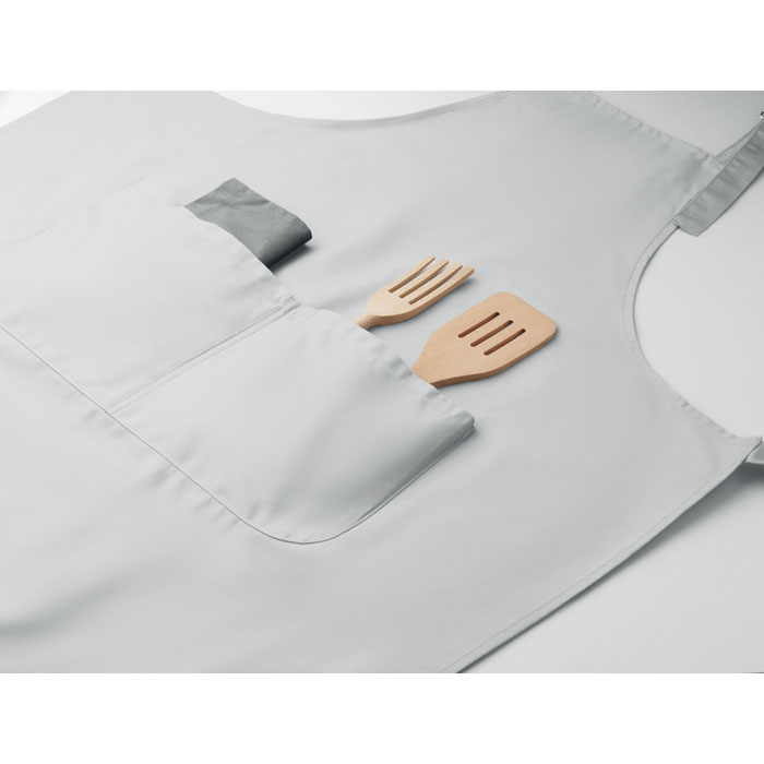 Фартук кухонный, белый-3