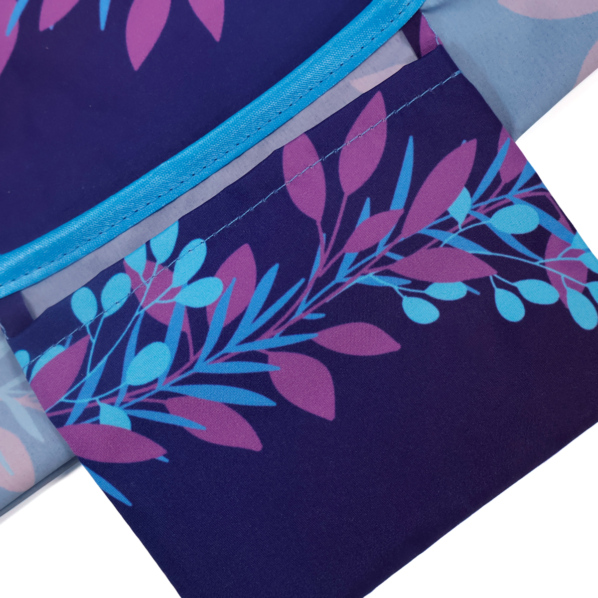 Сумка для покупок Фолди с полноцветной печатью, Тёмно-синий-2