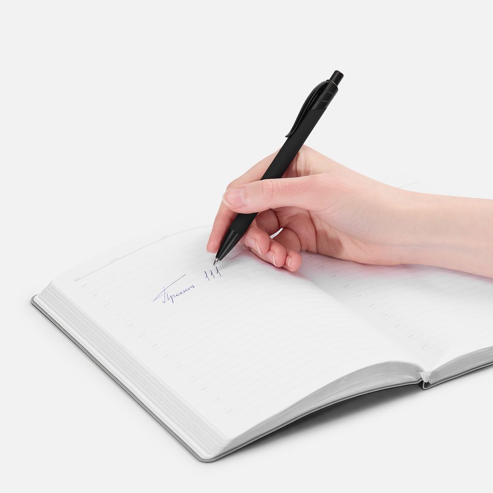 Ручка шариковая Undertone Black Soft Touch, черная-4