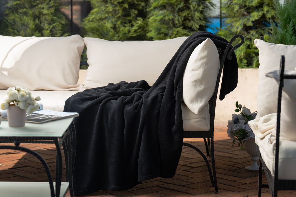 Плед Plush, черный-3