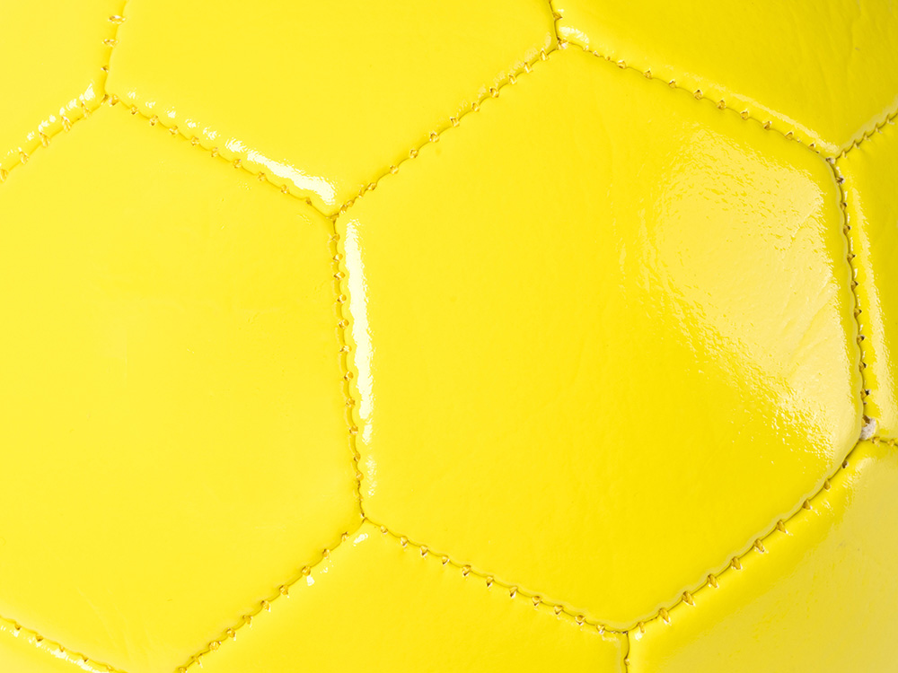 Футбольный мяч FABIO 1-го размера из искусственной кожи, желтый-1