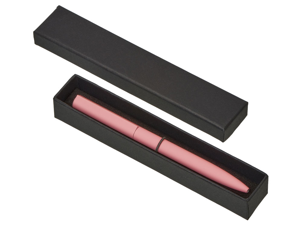 Шариковая металлическая ручка Minimalist софт-тач, пыльный розовый-3