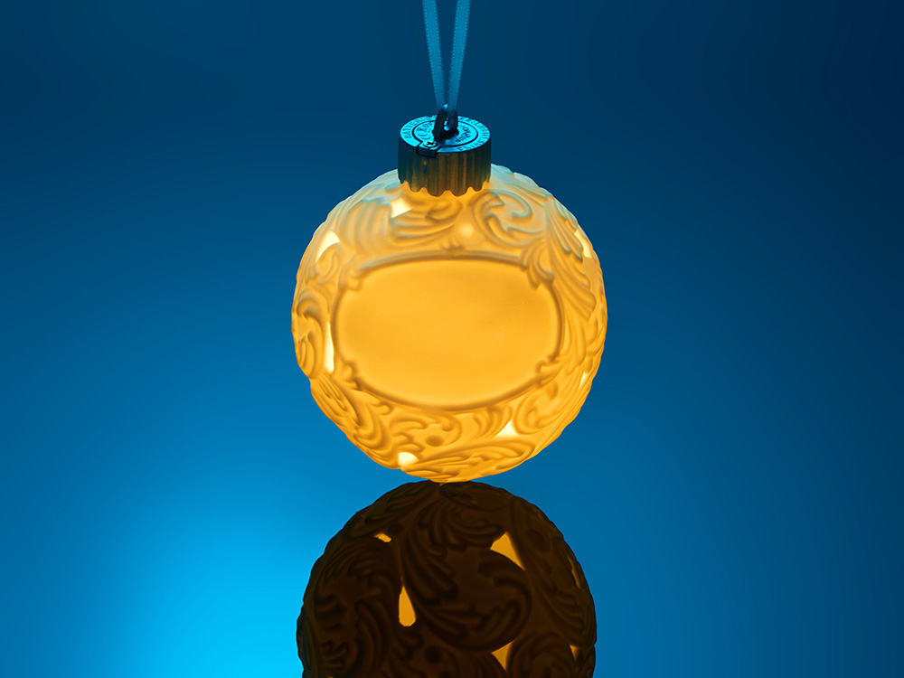 Шар новогодний с подсветкой и зоной для персонализации-9