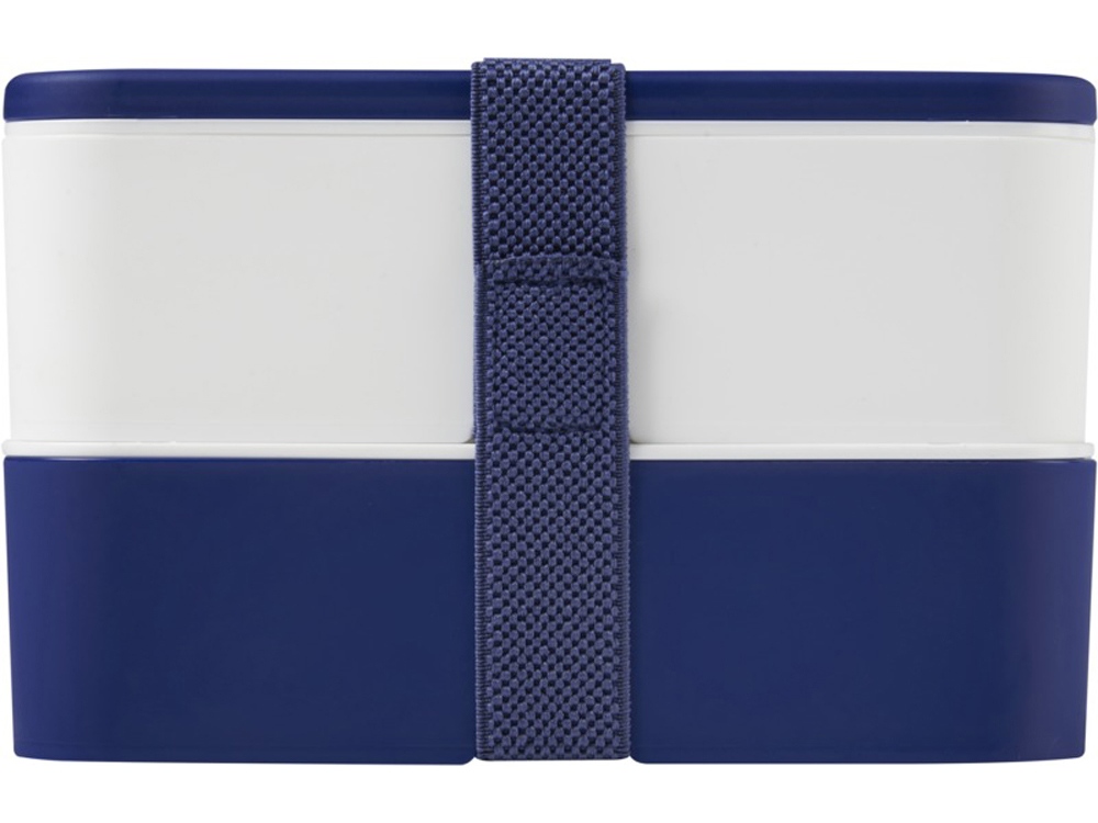 Двухслойный ланчбокс MIYO, синий/белый-2