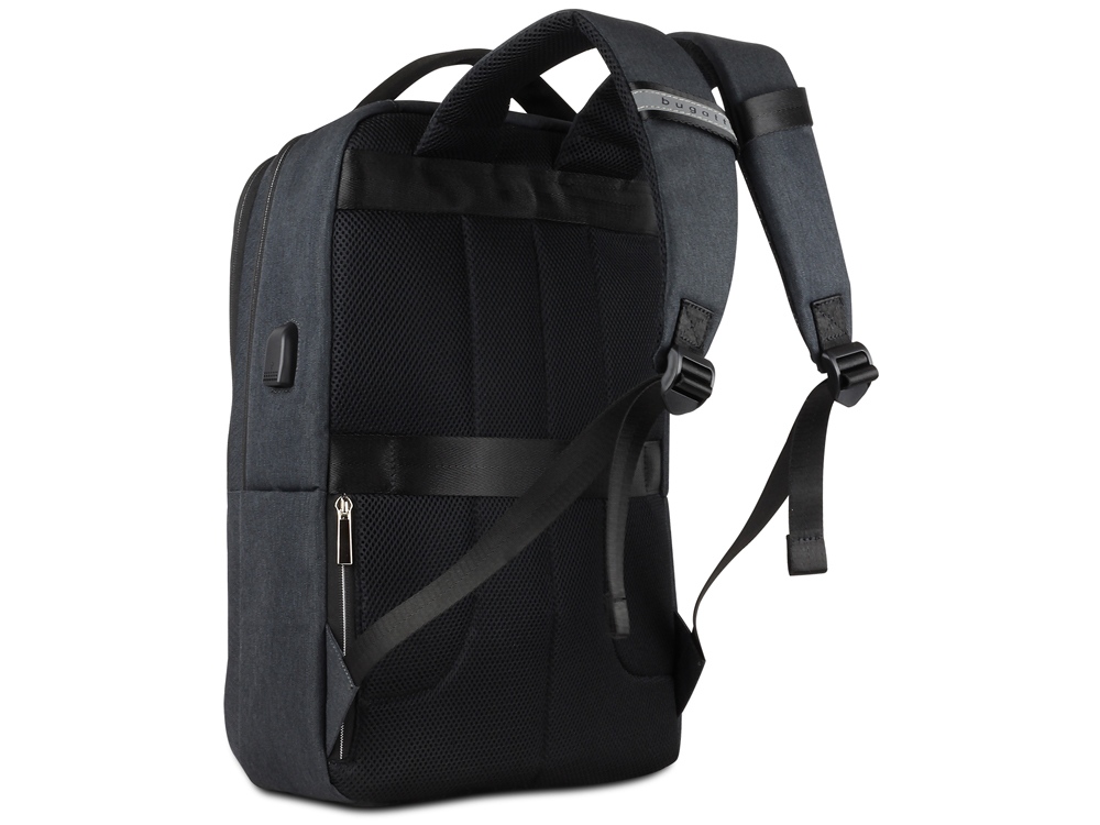 Рюкзак мужской BUGATTI Sera 15'', антрацитовый, полиэстер, 32х12х46 см, 16 л-6