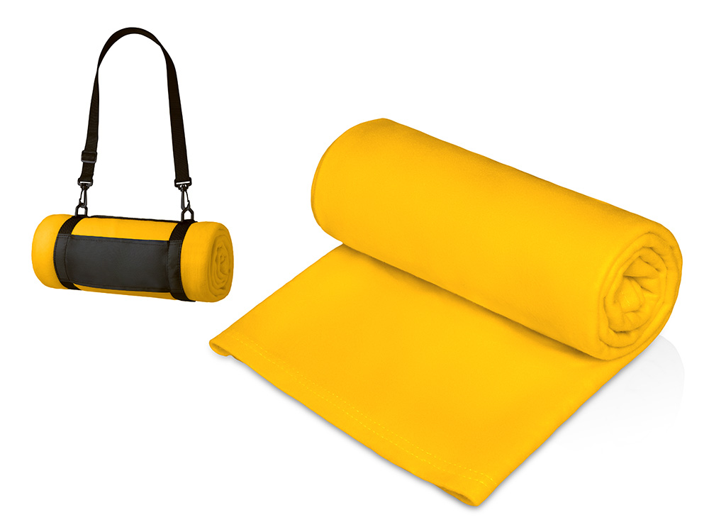 Плед Нежность с плечевым ремнем, желтый-0