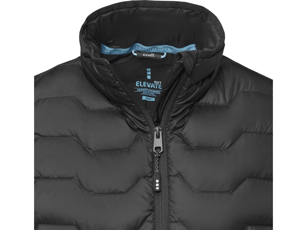 Женская утепленная телогрейка Epidote из материалов, переработанных по стандарту GRS - сплошной черный-3