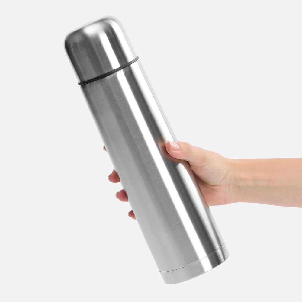 Термос Plain 1000, серебристый-5