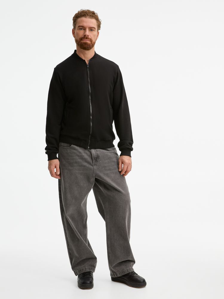 Бомбер унисекс Townie, черный-8