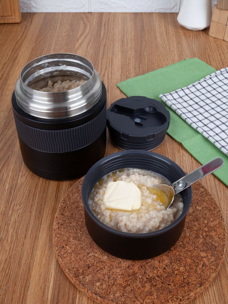 Термос для еды Takk Pappa, черный-4