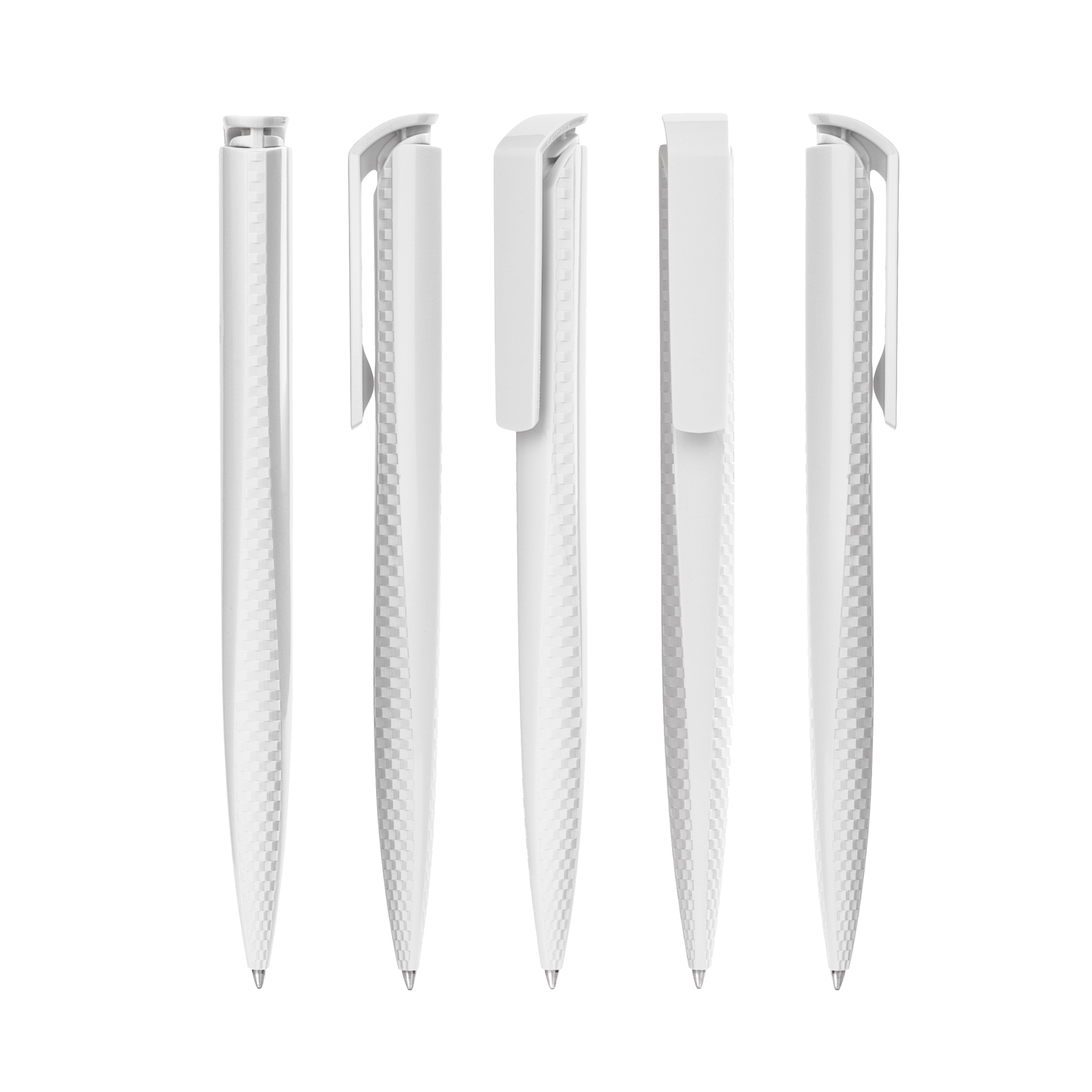 Ручка шариковая TRIAS CARBON, белый-1