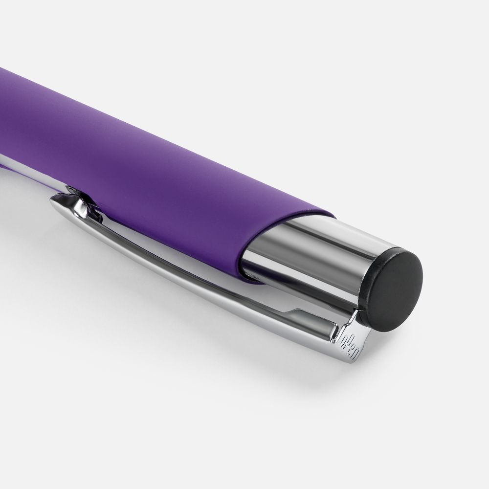 Ручка шариковая Keskus Soft Touch, фиолетовая-1