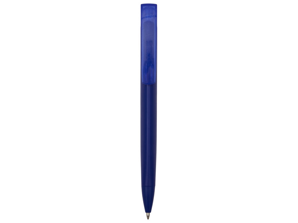 Ручка шариковая пластиковая Trinity K Transaprent Recy, темно-синий-1