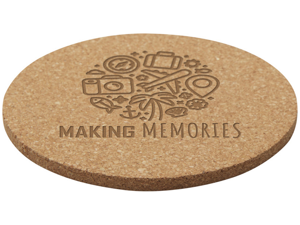 Пробковая подставка Sencha - Натуральный-3