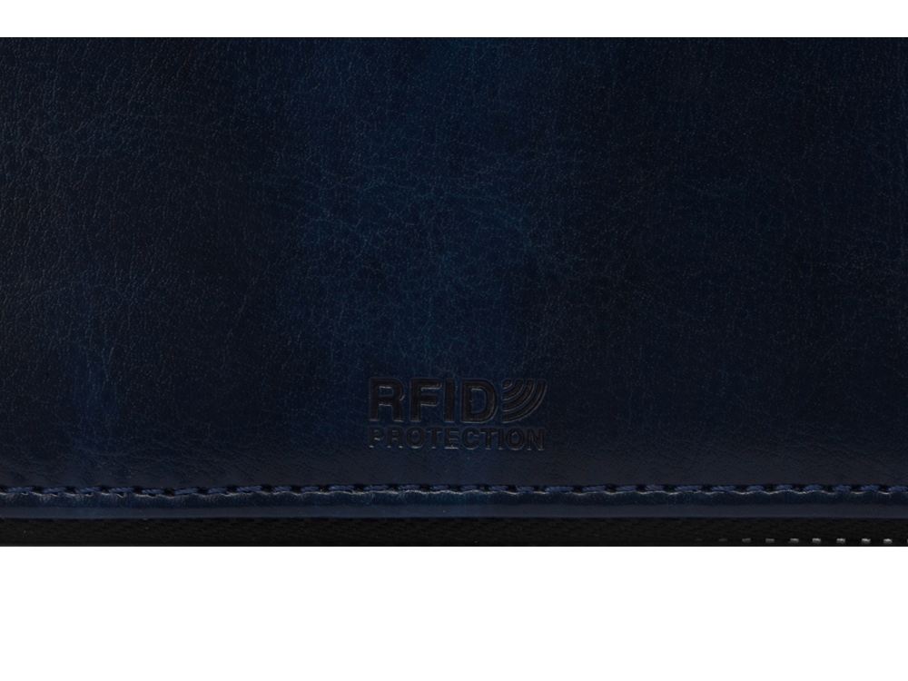 Бизнес-блокнот на молнии А5 Fabrizio, 80 листов, темно-синий-8