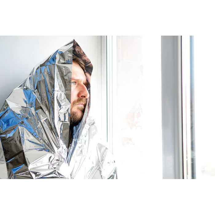 Одеяло аварийное, черный-1