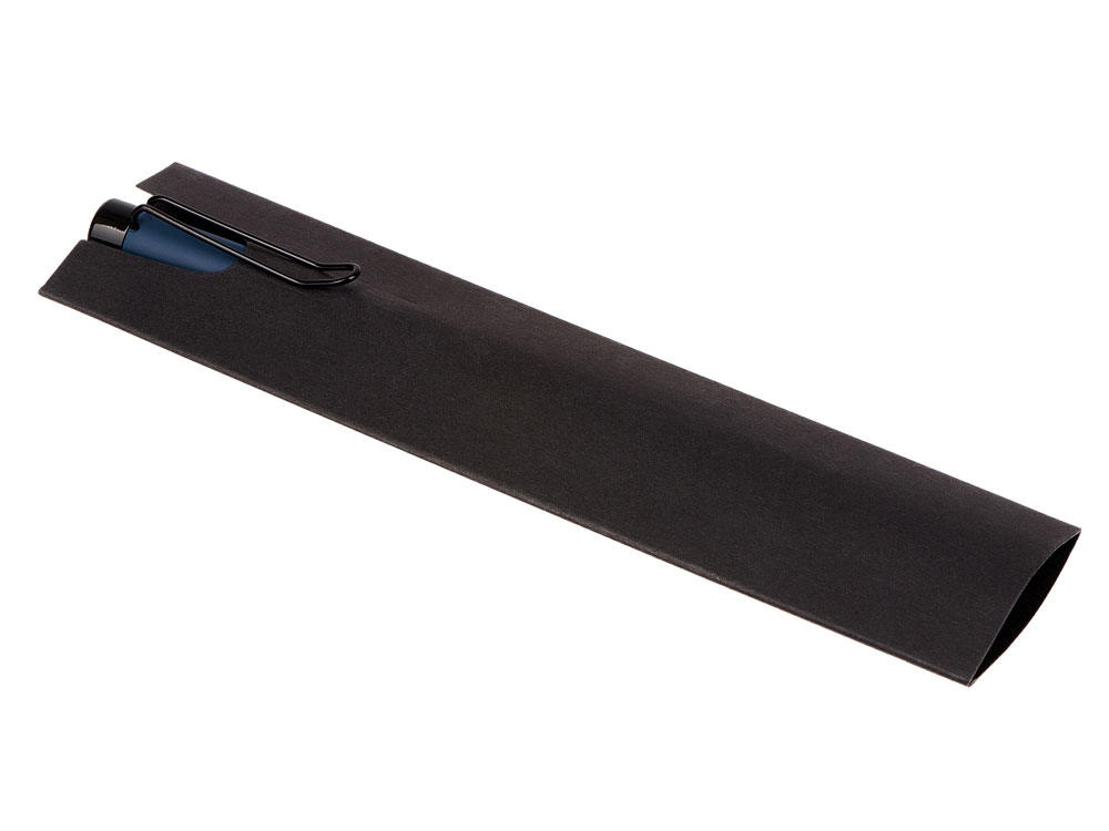 Металлическая шариковая ручка Black Lama, софт-тач, темно-синий-3