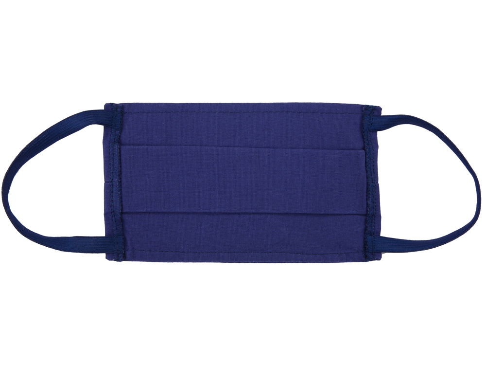 Маска для лица многоразовая из хлопка, синий-6