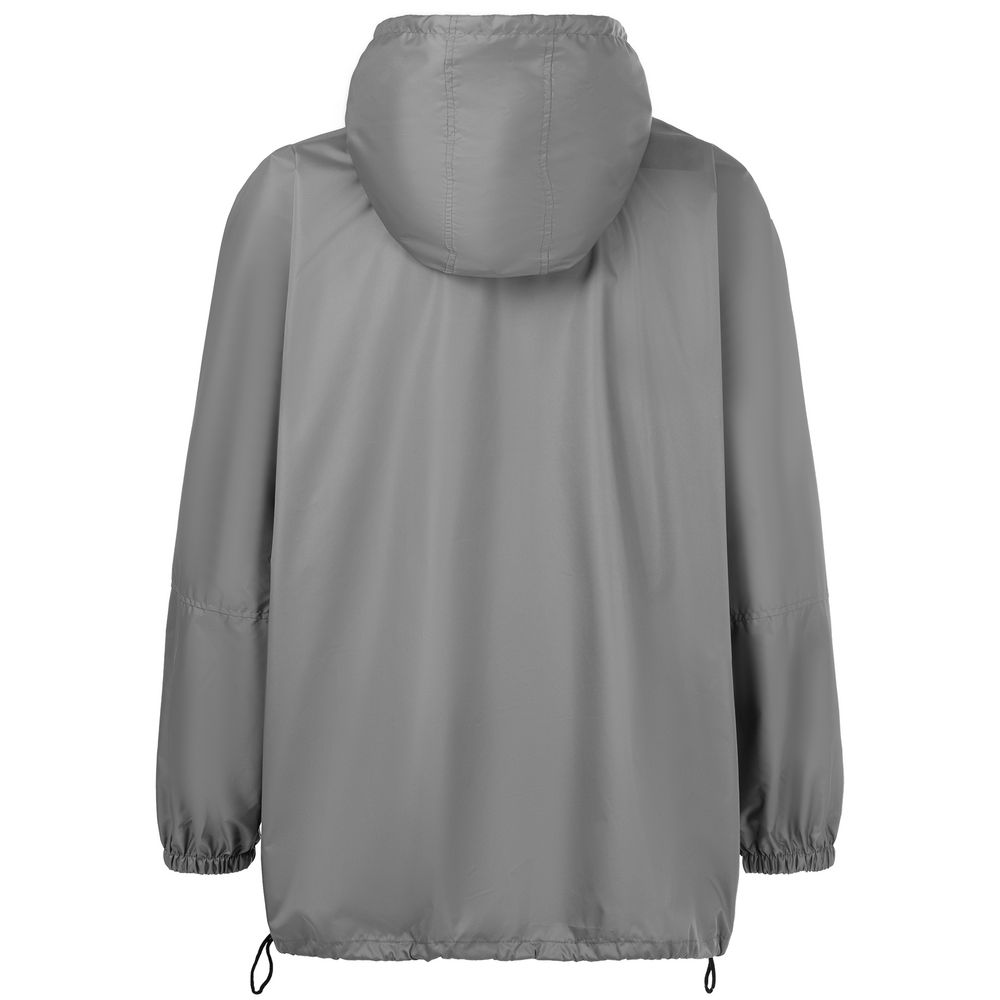 Дождевик-анорак Hard Work, укороченный, серый, единый размер-1