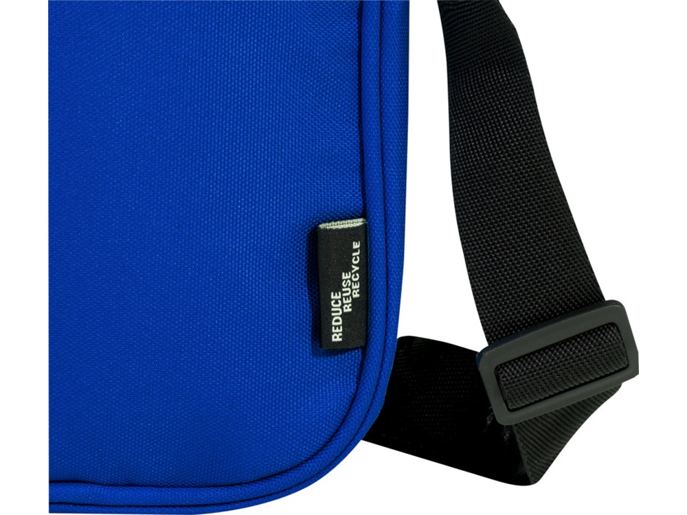 Byron сумка через плечо из переработанных материалов по стандарту GRS объемом 2 л - Ярко-синий-3