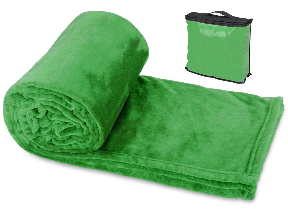 Плед Тедди, зеленый-0