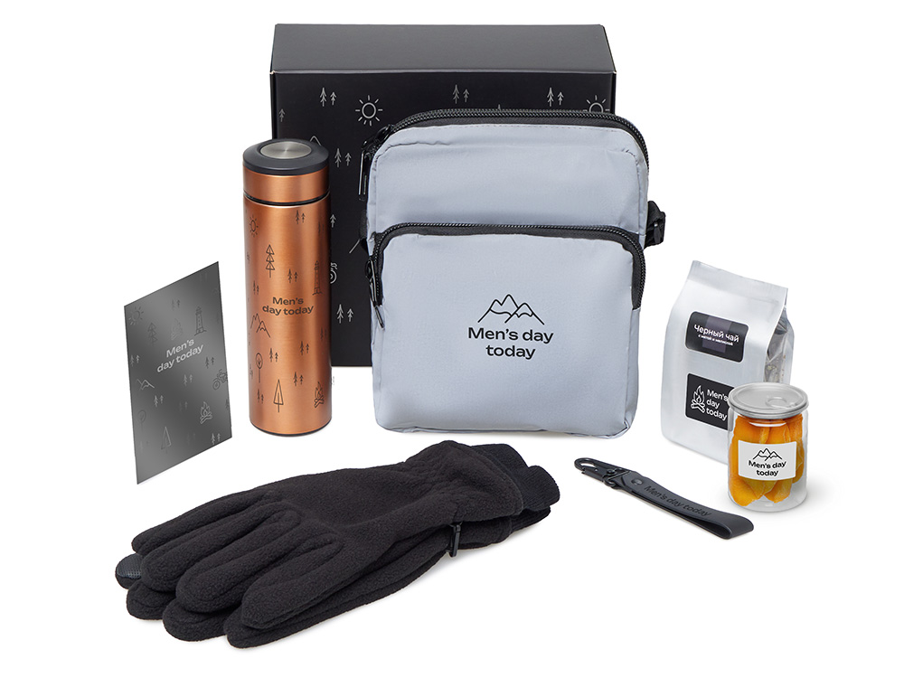 Подарочный набор Re:m. Step  с термосом, перчатками и сумкой-0