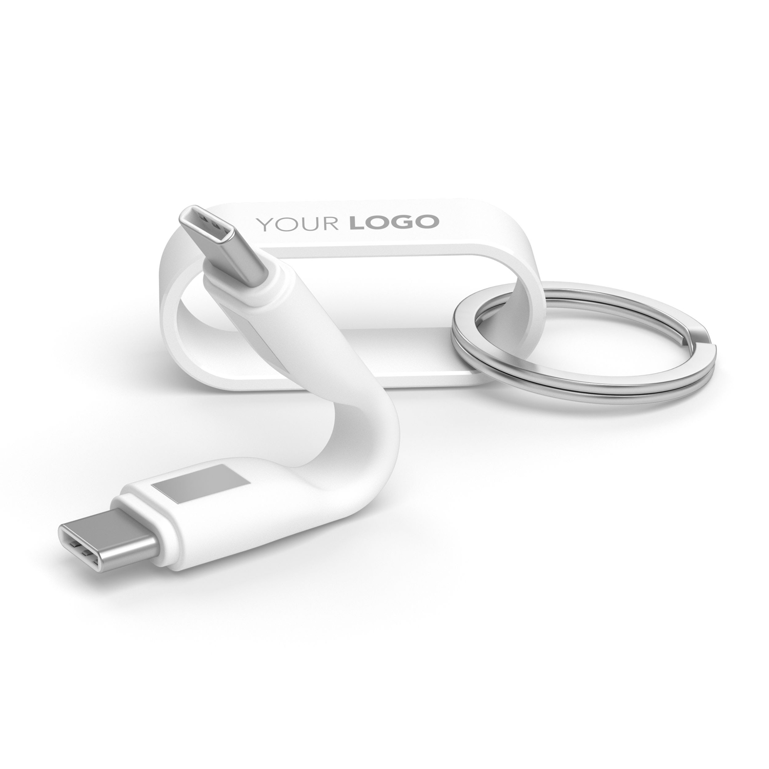 Кабель-брелок для быстрой зарядки Zweins C, белый-7