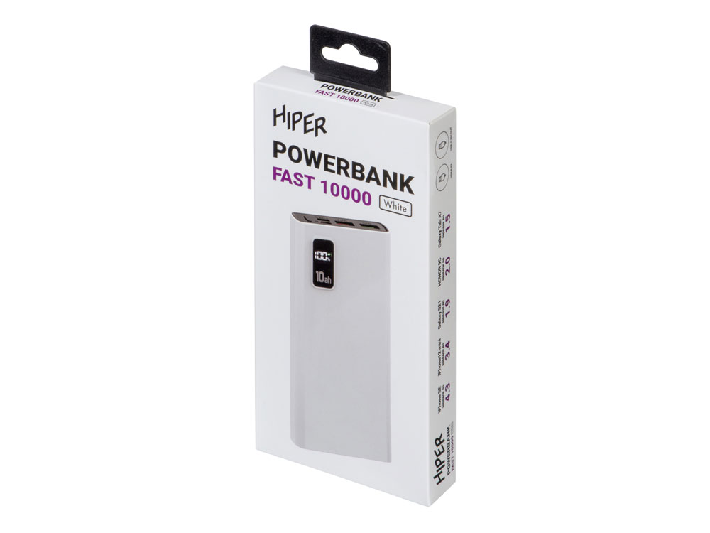Портативный внешний аккумулятор FAST 10000 White-8