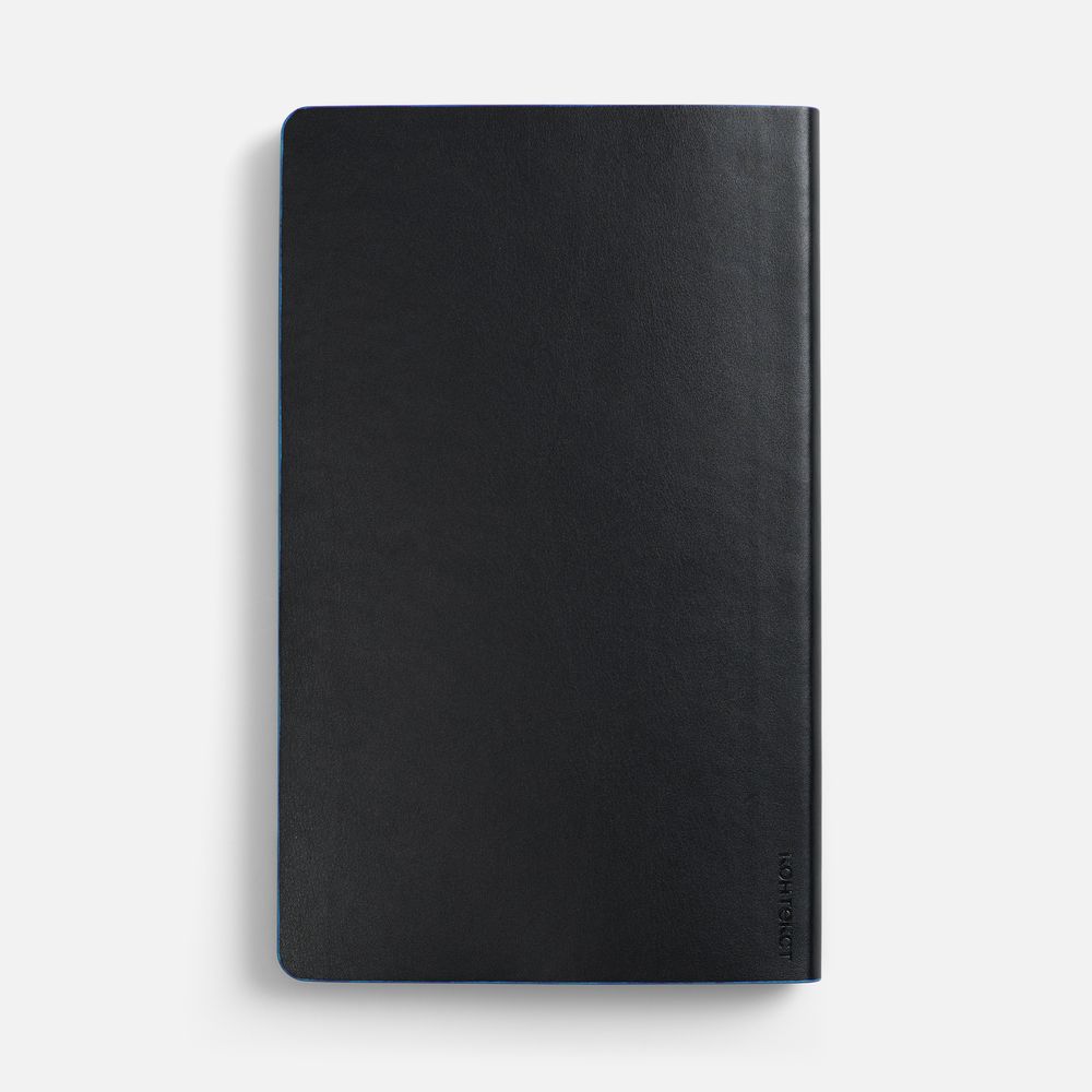 Ежедневник Trait, недатированный, черный с голубым-3