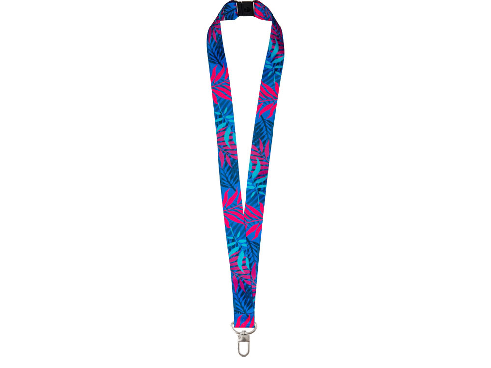 Ланъярд 2,5 см под сублимацию с трендовым карабином и замком обрыва-2