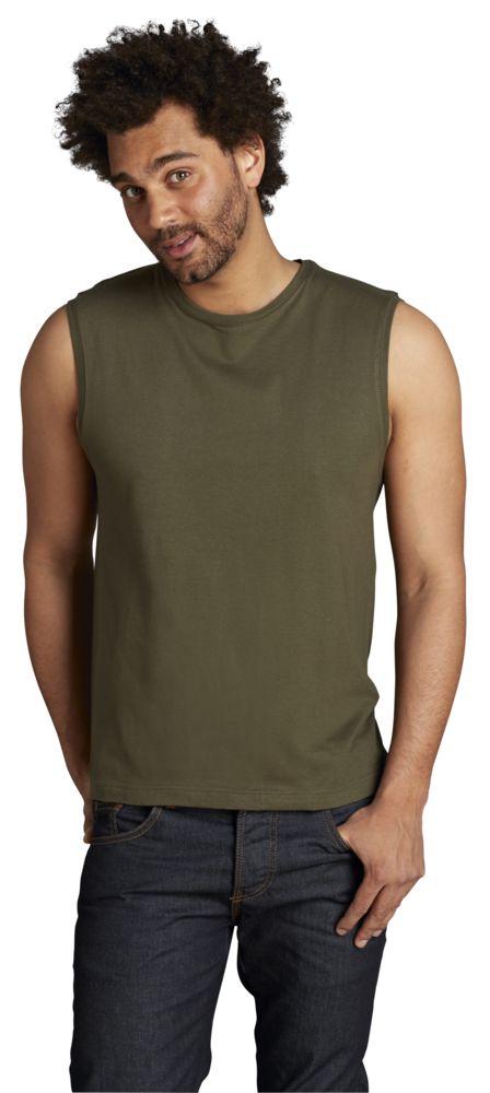 Футболка мужская без рукавов Jazzy 170, белая-3