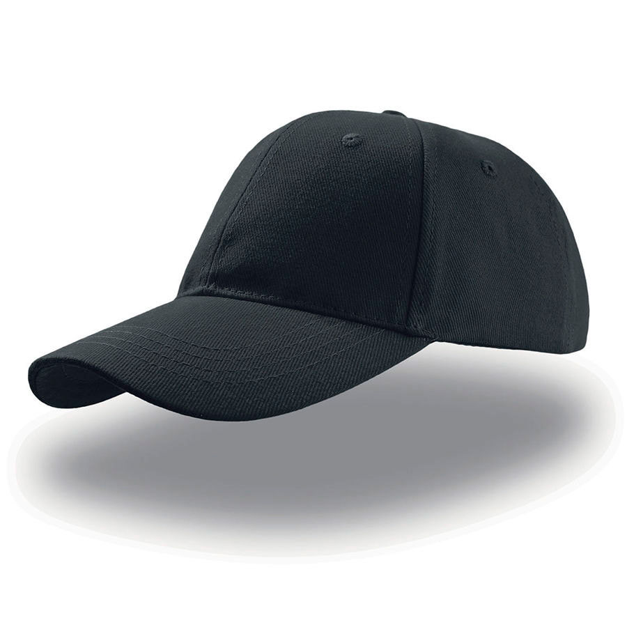 Бейсболка LIBERTY SIX, 6 клиньев, застежка на липучке, черный-0