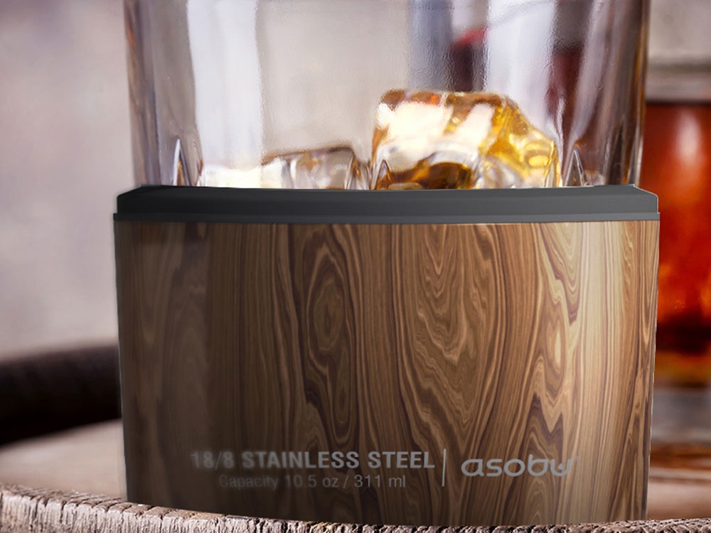 Тумблер для виски WHISKEY KUZIE, дерево-4