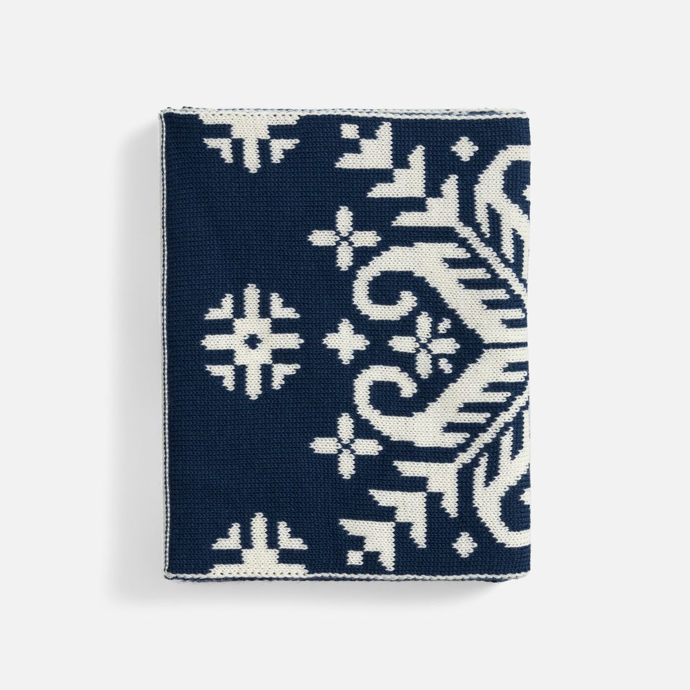 Шарф Wintertude M, синий с белым-2