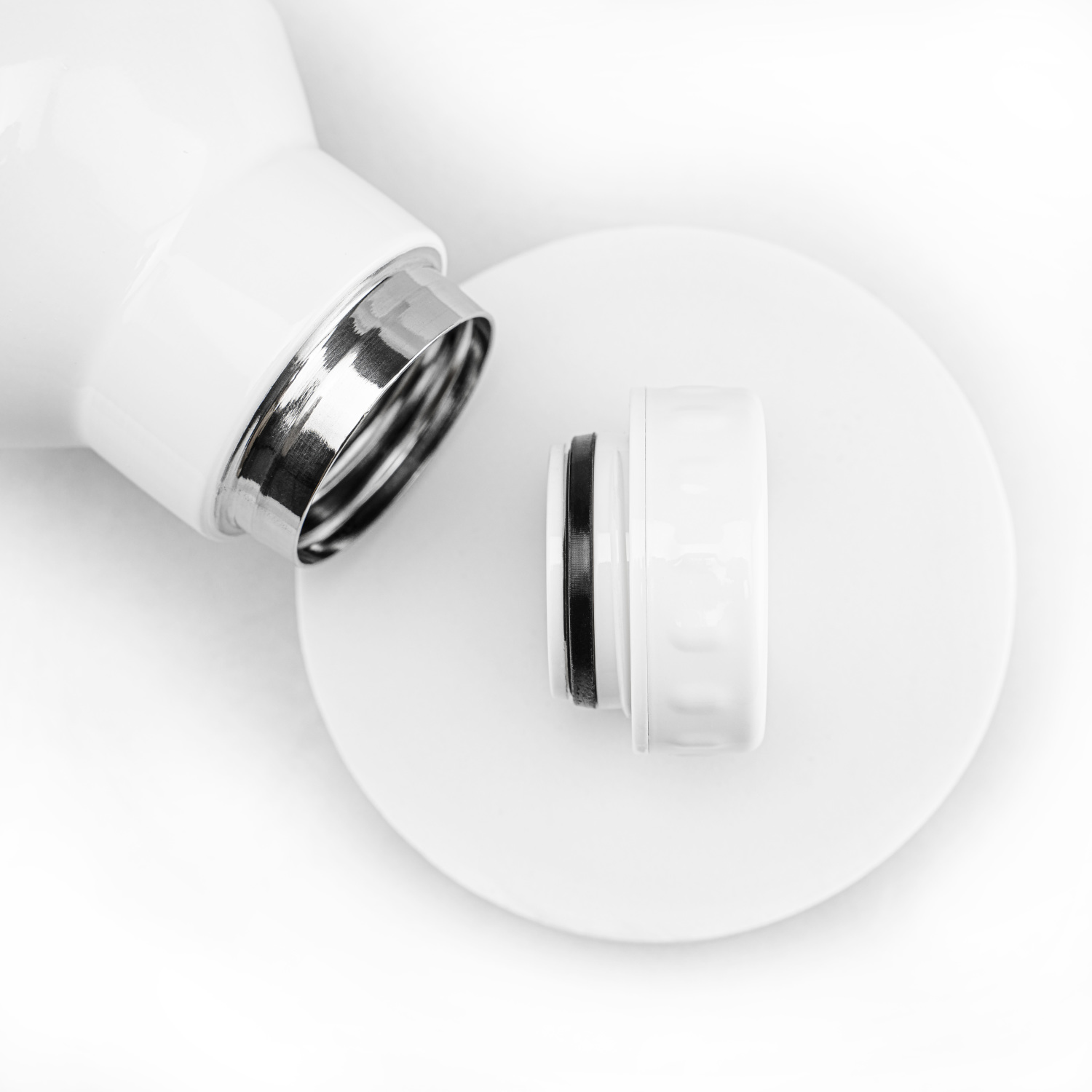 Термобутылка для напитков E-shape (белый)-6