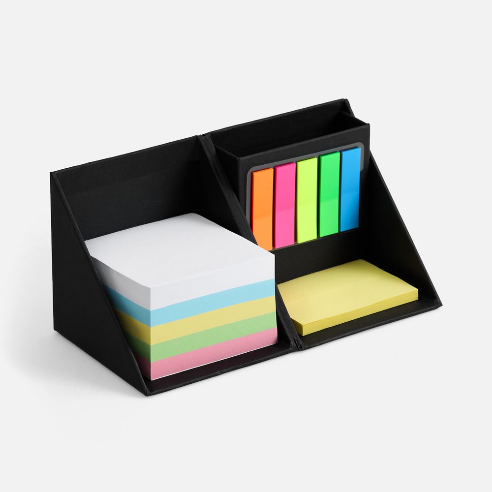 Настольный набор со стикерами Mnemonic ver.2, черный-0