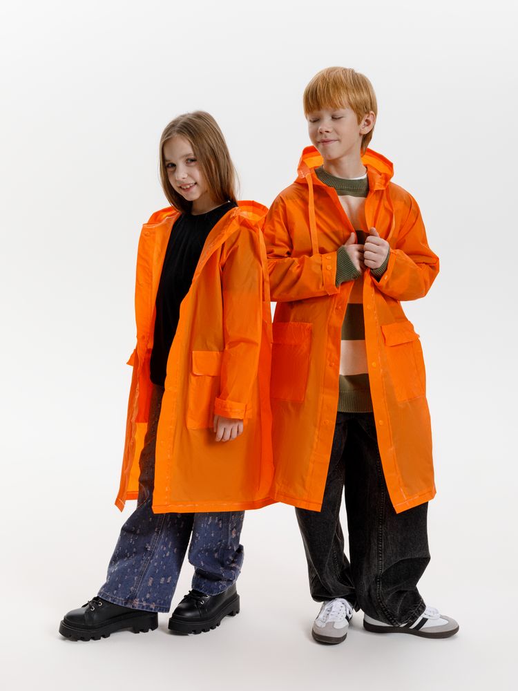 Дождевик детский RainDrop Kids, оранжевый-8