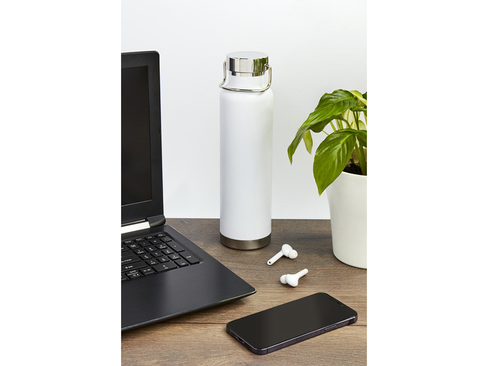 Бутылка для воды с вакуумной изоляцией Thor объемом 650 мл из переработанной нержавеющей стали, сертифицированной по стандарту RCS - Серый-5