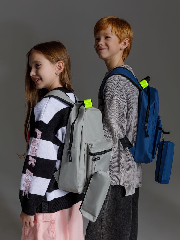 Детский рюкзак Base Kids с пеналом, темно-синий-5