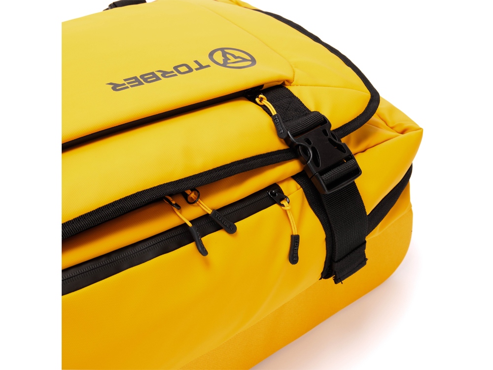 Сумка на колесах TORBER РИТМ, желтый, полиэстер 900D с PU покрытием, 60 х 38 х 25,5 см, 57 л-3