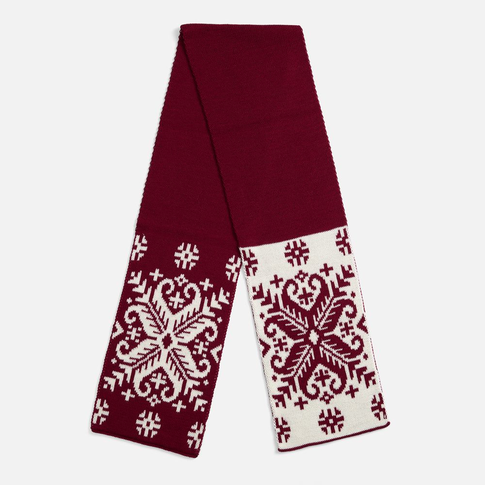 Шарф Wintertude M, красный с белым-0