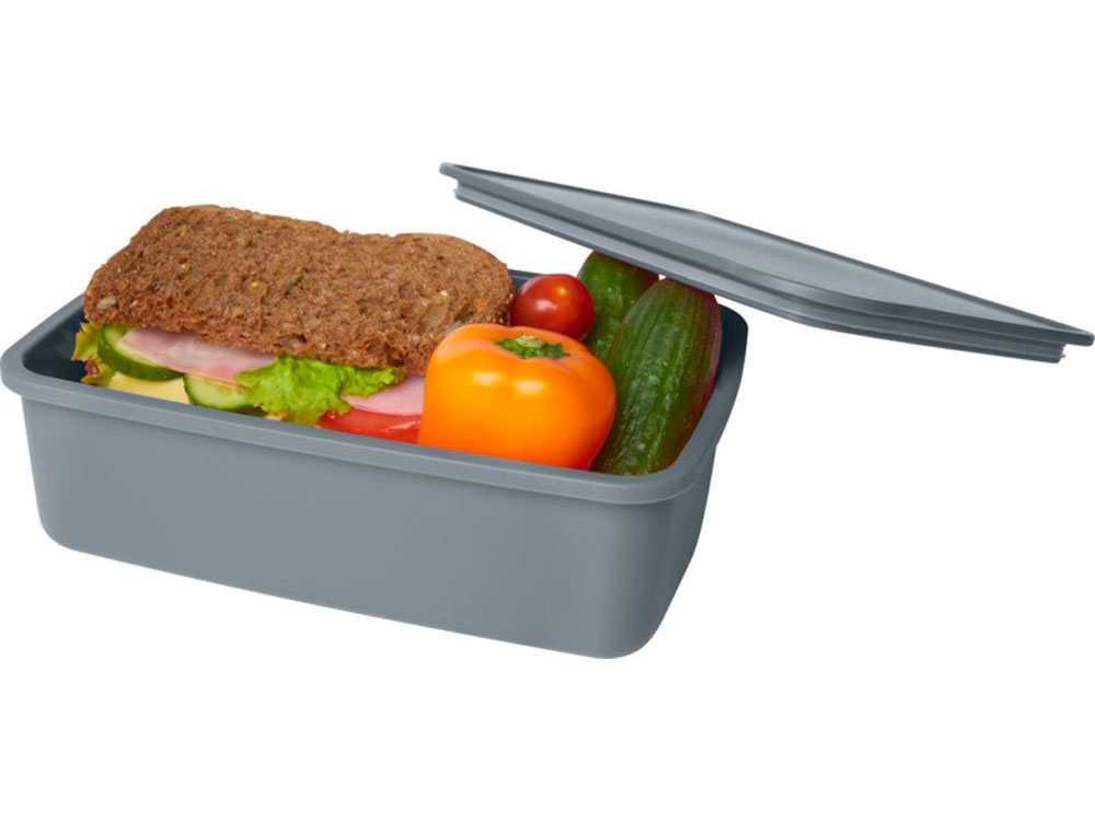 Dovi Контейнер для завтрака из переработанного пластика , серый-2